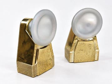 Prisma - Wandkandelaar (2) - Ciak - Metaal, Glas - Vintage