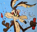 PatriciaSilvArt - Wile E. Coyote original acrylic painting