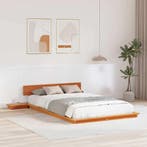 vidaXL Bedframe Bruin 135 x 190 cm Hout, Verzenden, Nieuw