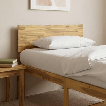 vidaXL Live Edge Hoofdbord ROSTOCK Wit 100 cm Massief Acacia, Verzenden