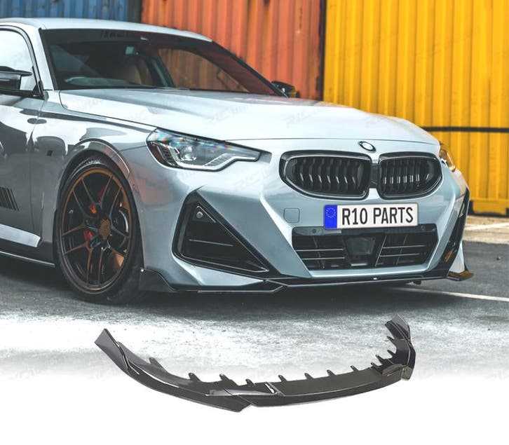 SPOILER LAME AVANT BMW G42 22-24 LOOK M PERFORMANCE NOIR BRI, Auto-onderdelen, Carrosserie, Verzenden