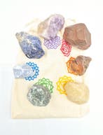 Chakra set 7 stenen ruw, Ophalen of Verzenden, Nieuw