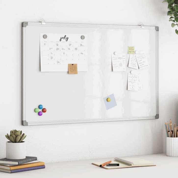 vidaXL Whiteboard magnetisch 80x50x1,7 cm aluminium, Zakelijke goederen, Overige Zakelijke goederen, Verzenden