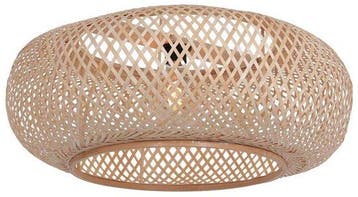 2dekans | Steinhauer Lampenkap bamboe naturel hout Ø60cm E27, Ophalen of Verzenden, Nieuw