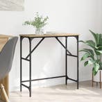 vidaXL Wandtafel Artisan Eiken 75 x 32 x 75 cm Bewerkt hout, Verzenden, Nieuw