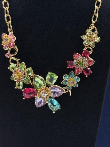Swarovski - Plaqué or, cristal Swarovski - Collier -, Antiquités & Art