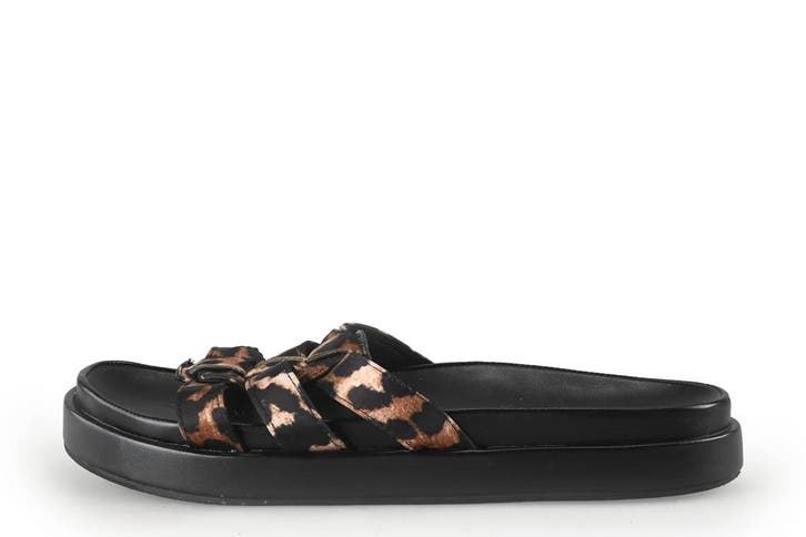 Sacha Slippers in maat 42 Cognac, Kleding | Dames, Schoenen, Overige kleuren, Zo goed als nieuw, Slippers, Verzenden