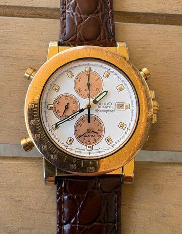 Seiko - 7T32 Chronograph - Zonder minimumprijs - 7T32-7A8A -