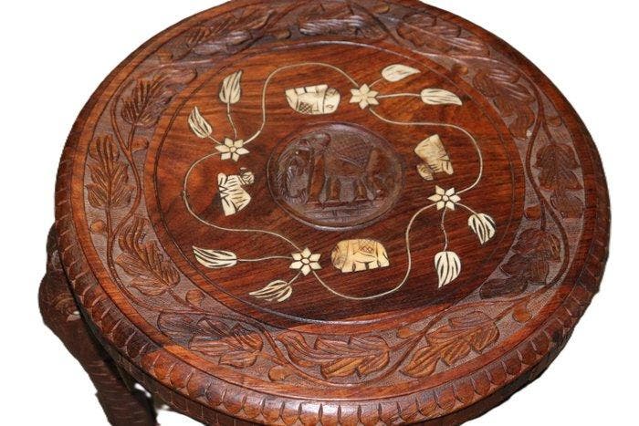 Bijzettafel - Palissander - India - 20e eeuw, Antiek en Kunst, Kunst | Niet-Westerse kunst