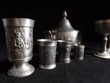 Kan - Tin - Duitse tinnen set – Goble