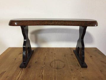 Premium Vintage Japanese Tsugaru Lacquerware Armrest -
