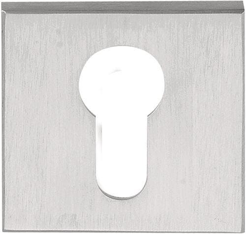 Cilinderplaatje SQUARE LSQBY50B Mat RVS, Bricolage & Construction, Châssis & Portes coulissantes, Enlèvement ou Envoi