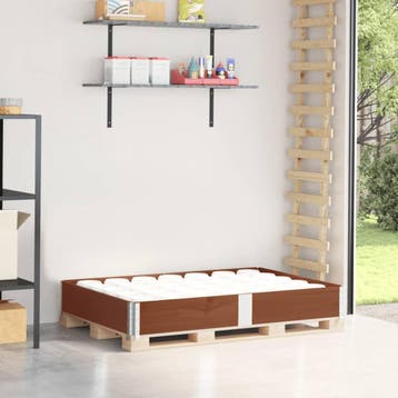 vidaXL Palletopzetrand 150x100 cm massief grenenhout bruin, Verzenden