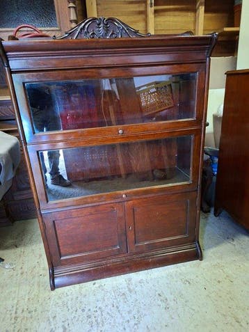 Globe - Wernicke - Boekenkast - mahonie & glas - Barrister