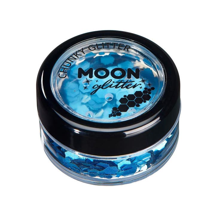 Moon Glitter Holographic Chunky Glitter Blue 3g, Hobby & Loisirs créatifs, Articles de fête, Envoi