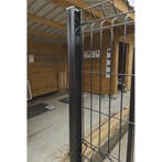 Paal easyclip voor 3d draadpaneel - lengte 270cm - paaldop, Nieuw