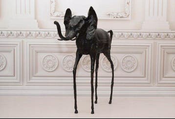 Salvador Dali (1904-1989) - sculptuur, Space Elephant - 48