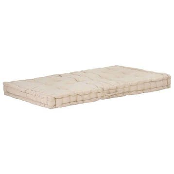 Coussin palette 120x80 beige - Seconde chance - 42% de re..., Jardin & Terrasse, Verzenden