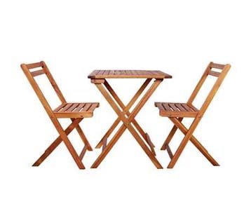 3-delige Bistroset | 25% korting | Retour deal, 2 zitplaatsen, Zo goed als nieuw, Stoel, Tuinset