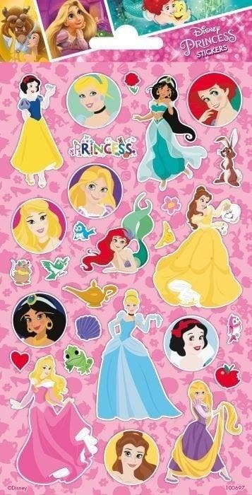 Disney Princess Stickers Groot, Hobby en Vrije tijd, Feestartikelen, Nieuw, Verzenden