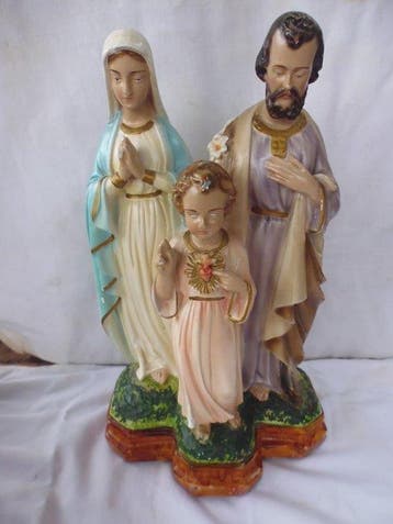 Pieraccini - Statue - Sainte Famille - 32 cm - Plâtre -