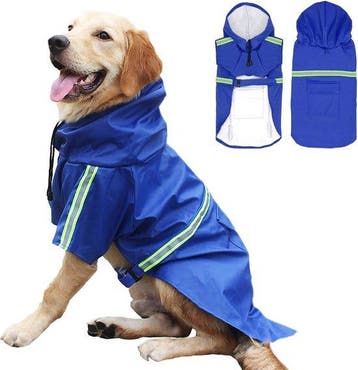 2dekans | Dutchwide - Hondenjas - Regenjas Hond - Blauw -, Ophalen of Verzenden