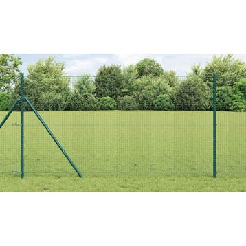 vidaXL gelast draadhek met grondbevestiging 10 x 1 m, Verzenden