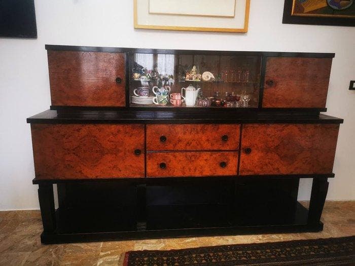 Golfieri Faenza - Crédence - Bois - Buffet Art déco, Antiquités & Art, Art | Objets design