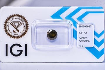 Zonder minimumprijs - 1 pcs Diamant (Natuurlijk gekleurd) -, Nieuw