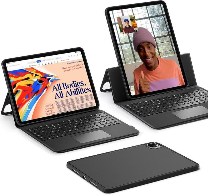 iPad Pro 12.9 Toetsenbordhoes | Retour Deal 48% | Werk Slim!, Computers en Software, Apple iPads, Nieuw, Verzenden