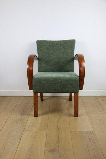 Chaise longue - Fauteuil - Hêtre - Fauteuil galbé Art déco