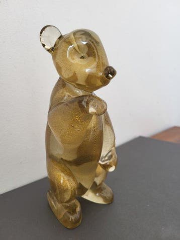 Murano - Beeldje - ours Archimede Seguso - Glas, Antiquités & Art, Antiquités | Verre & Cristal