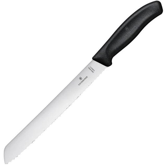 Broodmes | SWISS CLASSIC | RVS | Zwart | Lengte 379mm, Articles professionnels, Horeca | Équipement de cuisine, Envoi