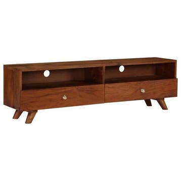 Tv-kast 140cm retro look | Retour deal | Nu extra goedkoop, 100 tot 150 cm, Verzenden, Nieuw, Minder dan 100 cm