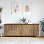 vidaXL Dressoirs 3 pcs Artisan Eiken, Huis en Inrichting, Kasten | Dressoirs, Verzenden, Nieuw