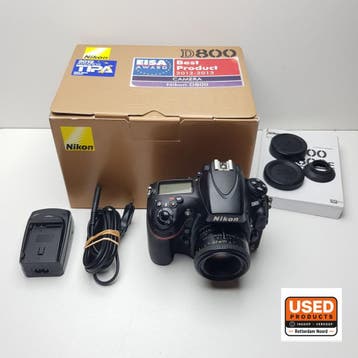 Nikon D800 Zwart - incl. Nikon 50mm (1.1.8d) lens, Verzenden, Gebruikt