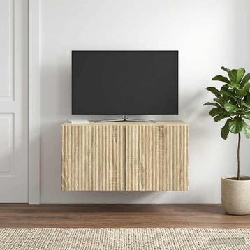 vidaXL Wandmontage TV-kast 59,5 x 41 x 30 cm Sonoma Eiken, Verzenden, Nieuw