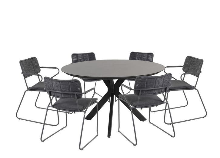 Taste by 4 Seasons Swing tuinset antraciet met Locarno tafel, Jardin & Terrasse, Ensembles de jardin