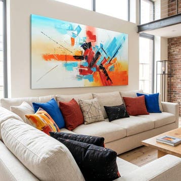 Monika Spiewak - Abstract - Oil Painting Stretched On The