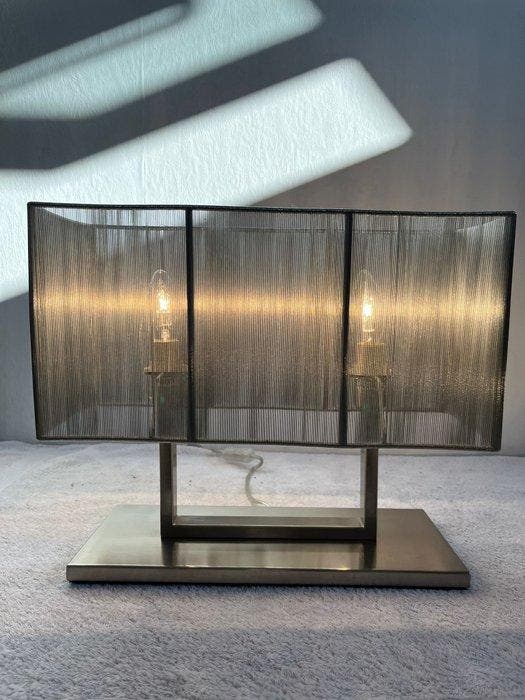 Zijlstra - Tafellamp - Aluminium, Textiel, Staal, Antiek en Kunst, Curiosa en Brocante