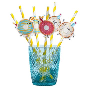 Rietjes Donut Papier 20cm, Hobby en Vrije tijd, Feestartikelen, Verzenden, Nieuw