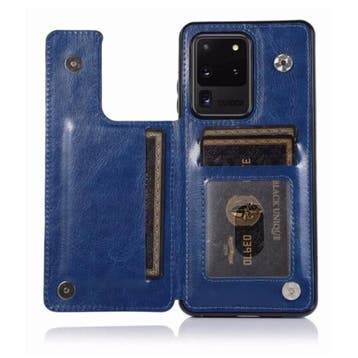 Samsung Galaxy S9 Plus Retro Leren Flip Case Portefeuille -, Verzenden, Nieuw