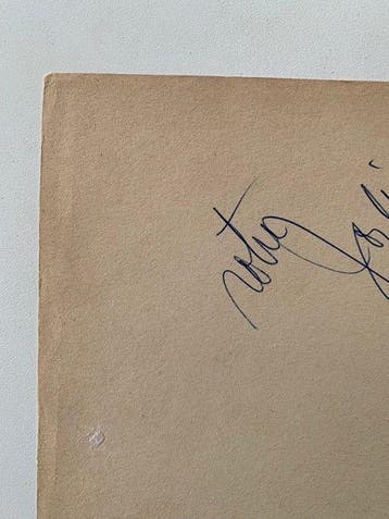 France - Document - Josephine Baker (Autographe) - 1957