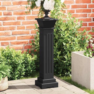 vidaXL Plantenstandaard klassieke zuil vierkant 17x17x66 cm, Verzenden