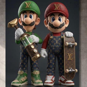 Lego Merchandise - XXL | Mario Bros e Luigi in Louis VUITTON