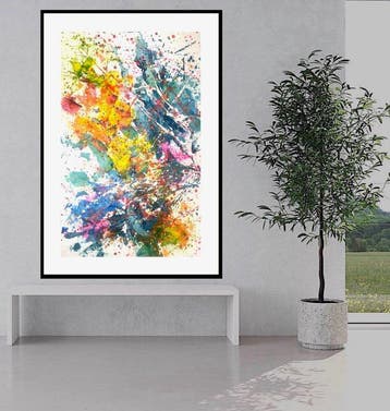 Dam Domido - Joy is now - 150 x 100 cm - white background