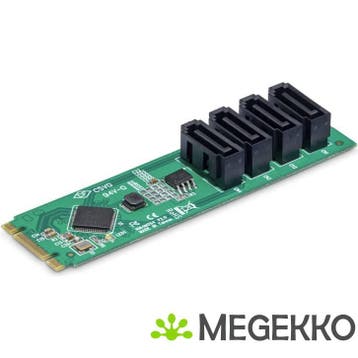 StarTech.com M.2 naar 4-Port SATA Adapter Kaart, M.2 PCIe, Verzenden