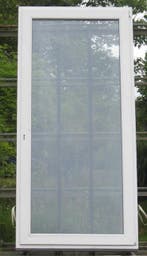 pvc terrasraam , raam , chassis 119 x 252 wit 3 dubbel glas, 75 tot 150 cm, Kunststof, Deurkozijn, Nieuw