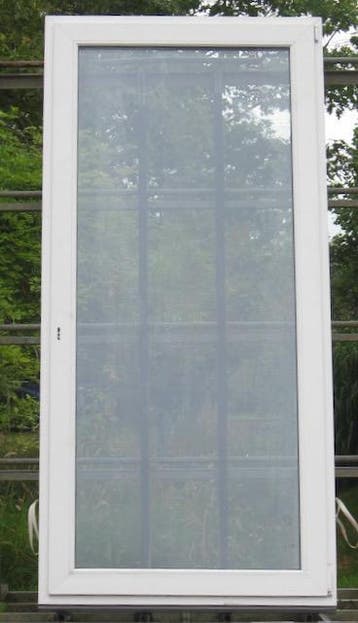 pvc terrasraam , raam , chassis 119 x 252 wit 3 dubbel glas, Ophalen of Verzenden, Deurkozijn