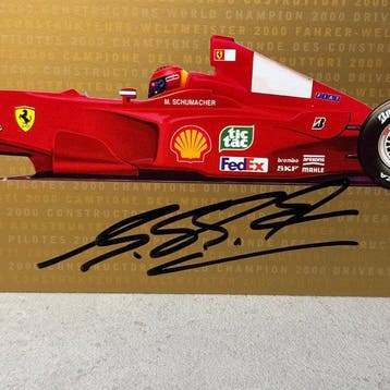 Ferrari - Biglietto Auguri 2000 autografato - Michael, Nieuw
